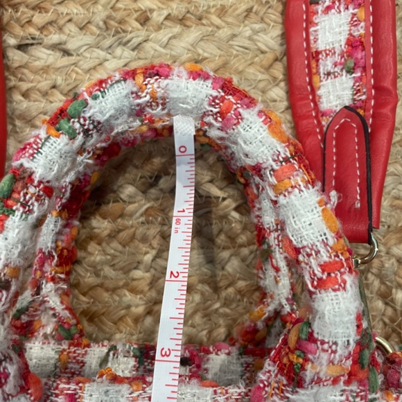 Stylish tweed crossbody bucket purse - Picture 4 of 7